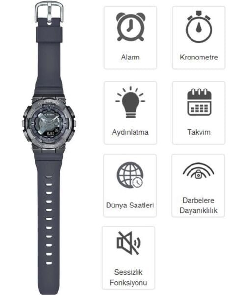 Casio G-Shock GM-S110B-8ADR Kol Saati