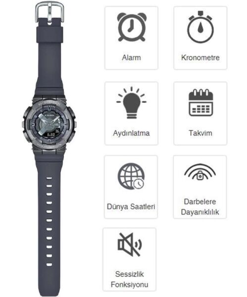 Casio G-Shock GM-S110B-8ADR Kol Saati