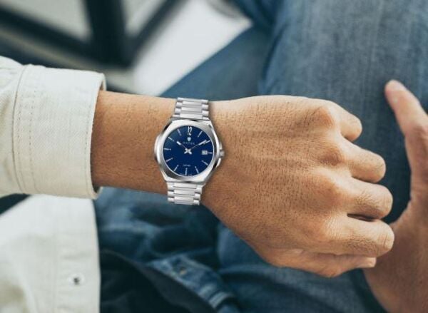 Wainer WA.10240-B Safir Cam Takvimli Erkek Kol Saati