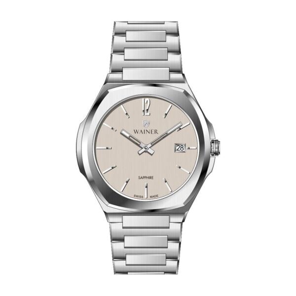 Wainer WA.10240-D Safir Cam Takvimli Erkek Kol Saati