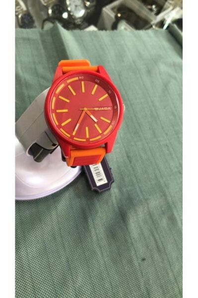 JAGA JG.AQ1115-0IGX-DS-D3 Kırmızı Renkli Silikon 10 Atm Unisex Genç Kol Saati