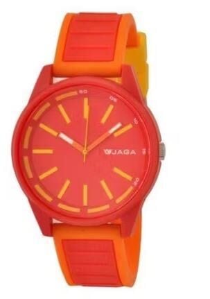 JAGA JG.AQ1115-0IGX-DS-D3 Kırmızı Renkli Silikon 10 Atm Unisex Genç Kol Saati