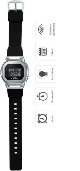Casio G-Shock GM-S5600-1DR UNISEXKol Saati