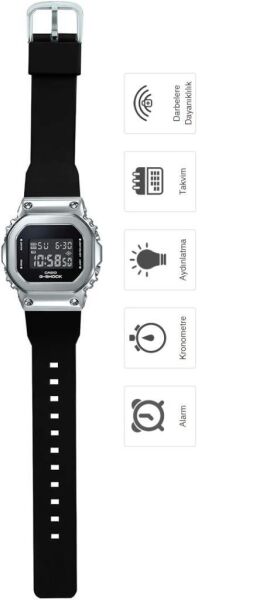Casio G-Shock GM-S5600-1DR UNISEXKol Saati