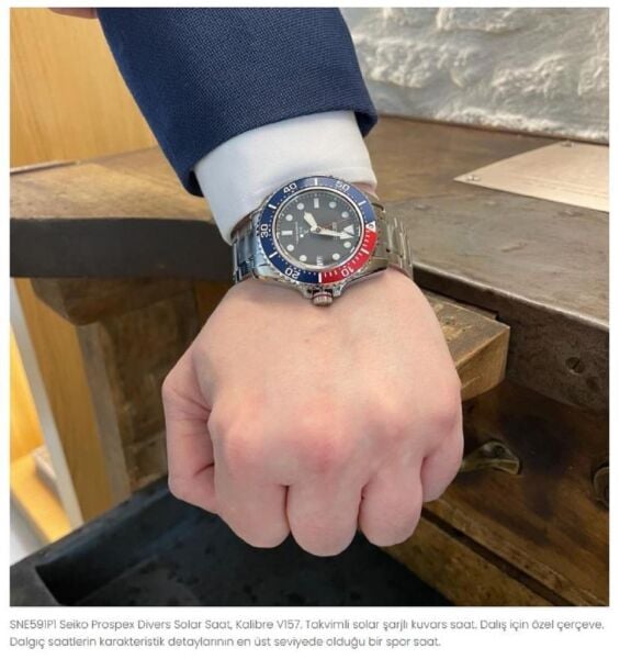 Seiko Prospex SNE591P Solar Dalgıç Erkek Kol Saati