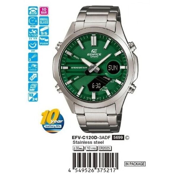 Casio Edıfıce EFV-C120D-3ADF Erkek Kol Saati