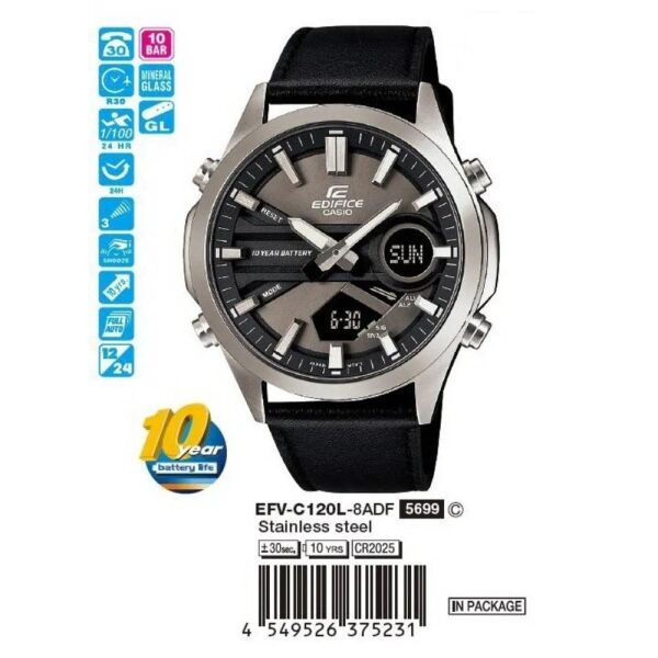 Casio Edıfıce EFV-C120L-8ADF Erkek Kol Saati