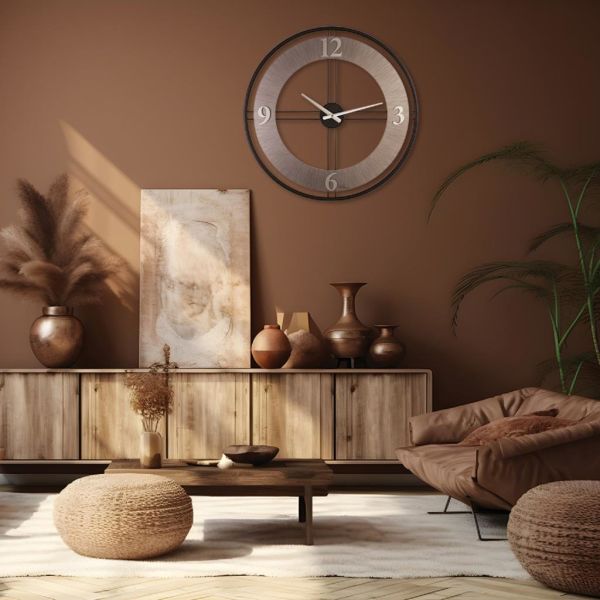 Regal Ultima 3616 BS Çift Sıralı Ahşap/Metal Kasalı Duvar Saati