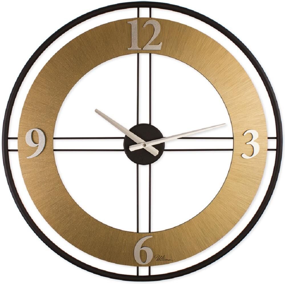 Regal Ultima 3616 BG Çift Sıralı Ahşap/Metal Kasalı Duvar Saati