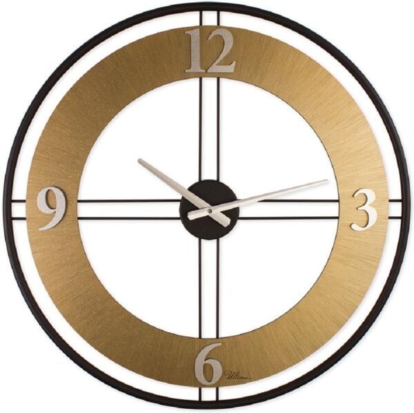 Regal Ultima 3616 BG Çift Sıralı Ahşap/Metal Kasalı Duvar Saati
