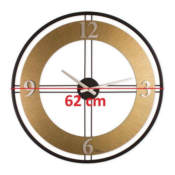 Regal Ultima 3616 BG Çift Sıralı Ahşap/Metal Kasalı Duvar Saati