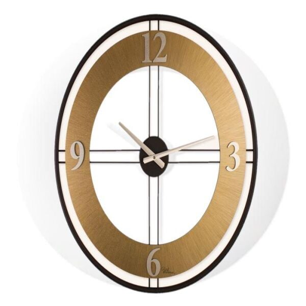 Regal Ultima 3616 BG Çift Sıralı Ahşap/Metal Kasalı Duvar Saati