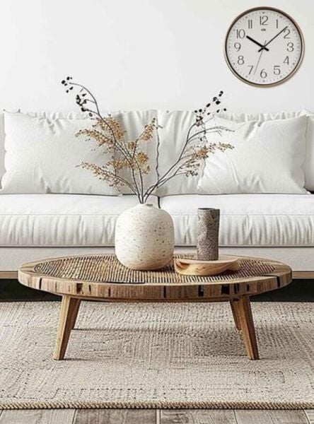 Klik K­-Lina Plastik Kasa Gold Renkli 30.5 cm Çaplı Modern Sessiz Saniye Mekanizmalı Duvar Saati