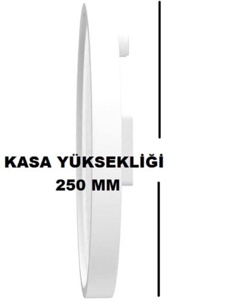 Casio IQ-05-7DF Plastik Kasa Beyaz Renkli 25 cm Çaplı Modern Quartz Saniye Mekanizmalı Duvar Saati