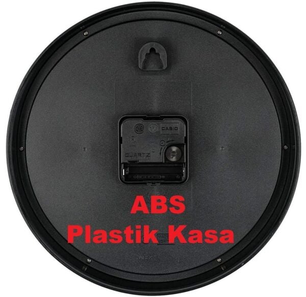 Casio IQ-05-1DF Plastik Kasa Siyah Renkli 25 cm Çaplı Modern Quartz Saniye Mekanizmalı Duvar Saati