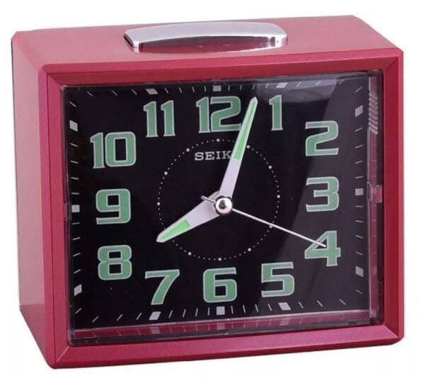 Seiko QHK024R Ertelemeli Bell Alarmlı Sessiz Saniyeli Lumibrite Masa Saati