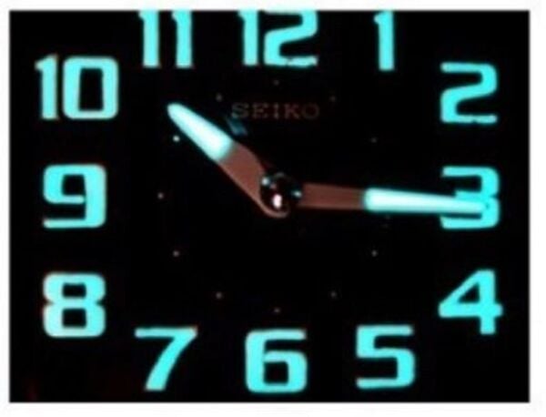 Seiko QHK024R Alarmlı Sessiz Saniyeli Lumibrite Masa Saati