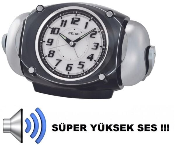 Seiko QHK043K Ertelemeli Bell Alarm Süper Yüksek Zil Sesli Sessiz Saniyeli Çalar Saat