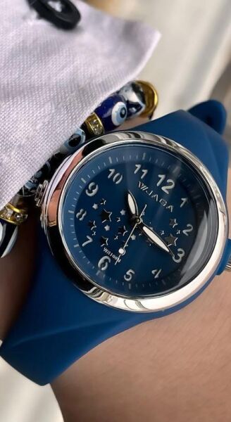 Jaga AQ1213-OEEB-D7 640531 7-12 Yaş Mavi Renkli Silikon 10 Atm Aydınlatmalı Çocuk Kol Saati