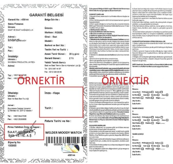 Welder Moody WWRC1009 Erkek Kol Saati