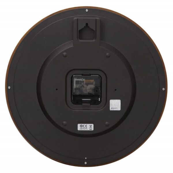 Seiko QXA153B Ahşap Kasa Kahverengi Renkli 32 cm Çaplı Dekoratif Sessiz Saniye Mekanizmalı Duvar Saati