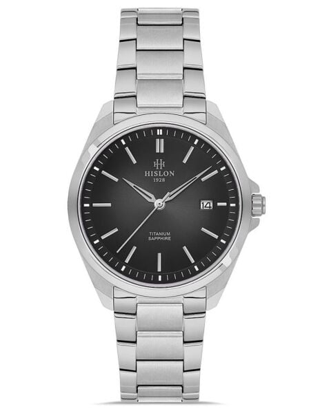 Hislon CL221S-04SS Titanyum Safir Cam 3 atm Erkek Kol Saati