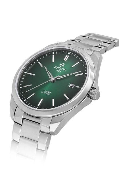 Hislon CL221S-16SS Titanyum Safir Cam 3 atm Erkek Kol Saati