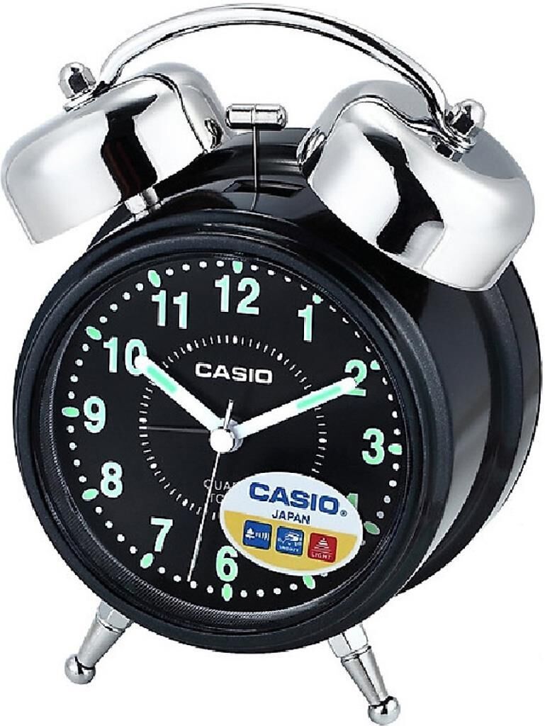 Casio TQ-362-1ADF Siyah Ertelemeli Bell Alarmlı Işıklı Analog Masa Saati