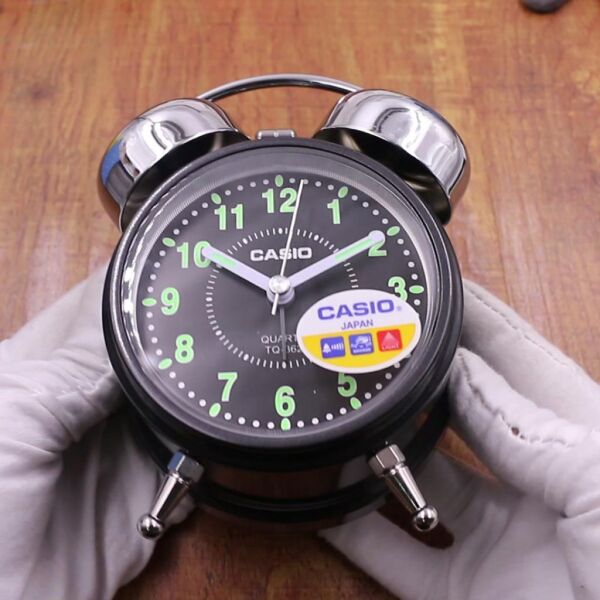 Casio TQ-362-1ADF Siyah Ertelemeli Bell Alarmlı Işıklı Analog Masa Saati