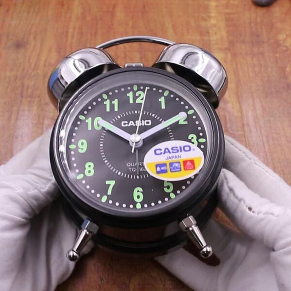 Casio TQ-362-1ADF Siyah Ertelemeli Bell Alarmlı Işıklı Analog Masa Saati