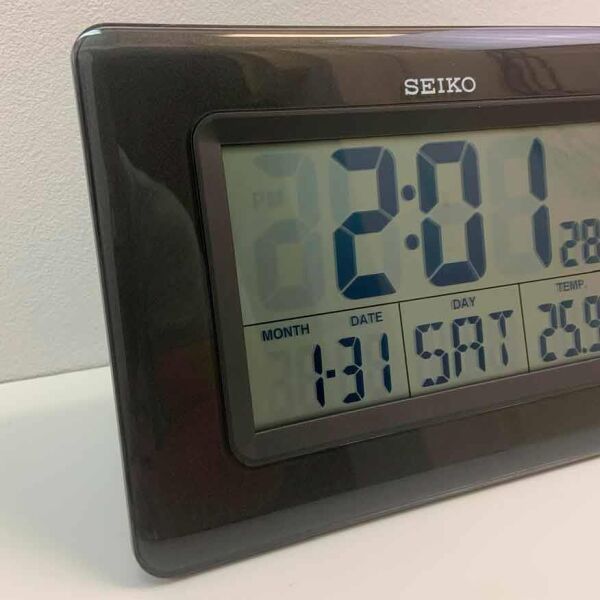 Seiko QHL058K Beep Alarm Işıklı Termometreli Takvimli Dijital Masa ve Duvar Saati