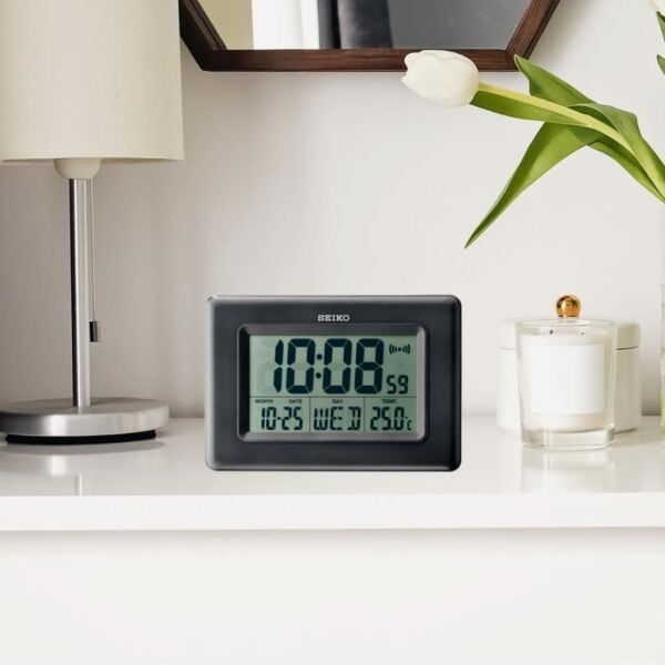 Seiko QHL058K Beep Alarm Işıklı Termometreli Takvimli Dijital Masa ve Duvar Saati