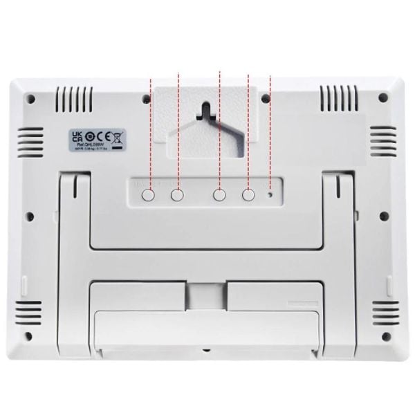 Seiko QHL089W Termometre/Higrometre Katlanır standlı Dijital Masa ve Duvar Saati