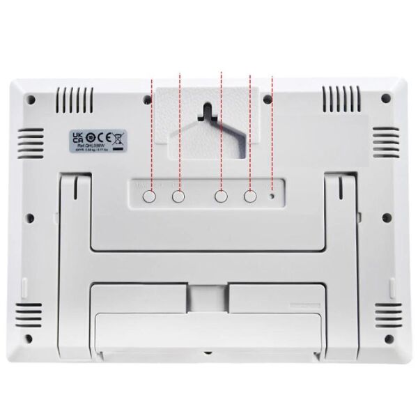 Seiko QHL089W Termometre/Higrometre Katlanır standlı Dijital Masa ve Duvar Saati