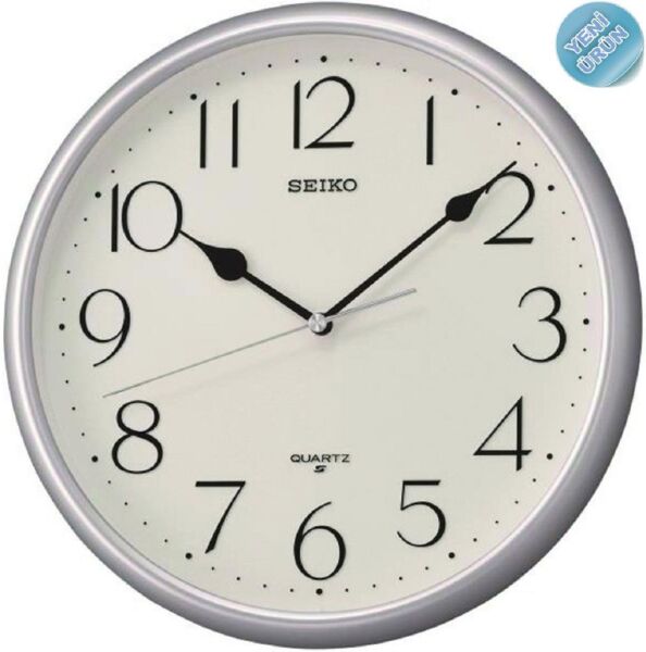 Seiko QXA747S Plastik Kasa Metalik Renkli 28 cm Çaplı Modern Dekoratif Quartz Saniye Mekanizmalı Duvar Saati