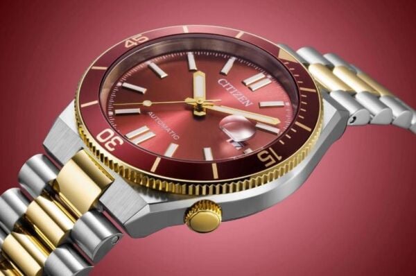 Citizen Tsuyosa Shore Coral Red NJ0234-58X Otomatik Erkek Kol Saati