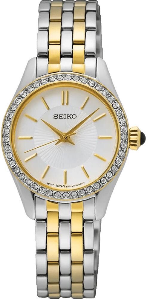 Seiko SUR540P Bombeli Hardlex Cam 3 atm Kadın Kol Saati