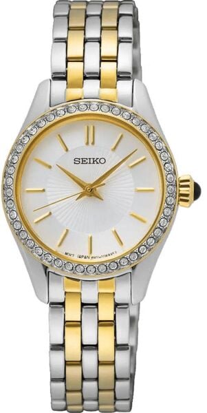 Seiko SUR540P Bombeli Hardlex Cam 3 atm Kadın Kol Saati