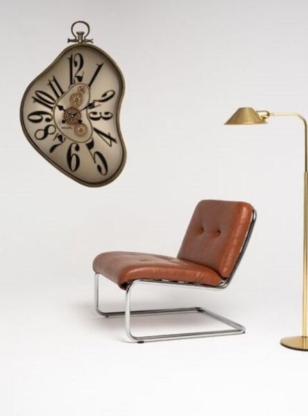 Regal 4190 G Metal Kasa Yeşil Renkli 51 cm Çaplı Dali Taçlı Çarklı Sessiz Saniye Mekanizmalı Duvar Saati