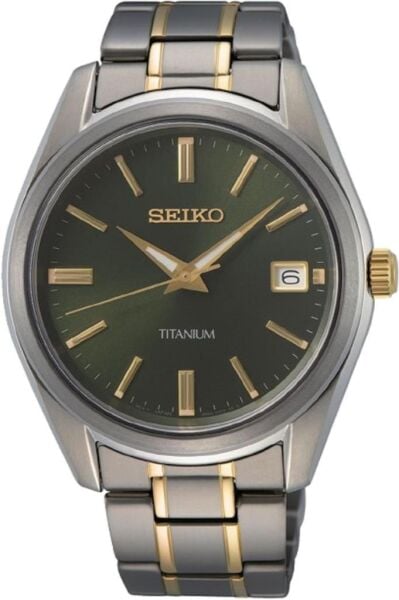 Seiko SUR377P Titanyum Kasa Safir Cam Quartz Erkek Kol Saati