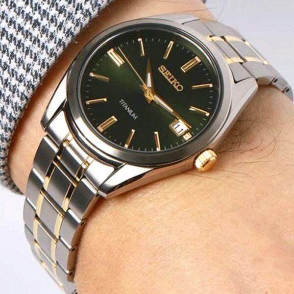 Seiko SUR377P Titanyum Kasa Safir Cam Quartz Erkek Kol Saati