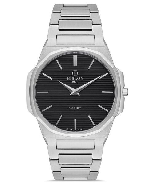 Hislon Classic CL127S-04SS Çizilmez Safir Cam Erkek Kol Saati