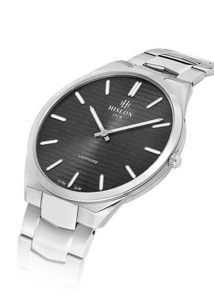 Hislon Classic CL216S-04SS Çizilmez Safir Cam Erkek Kol Saati