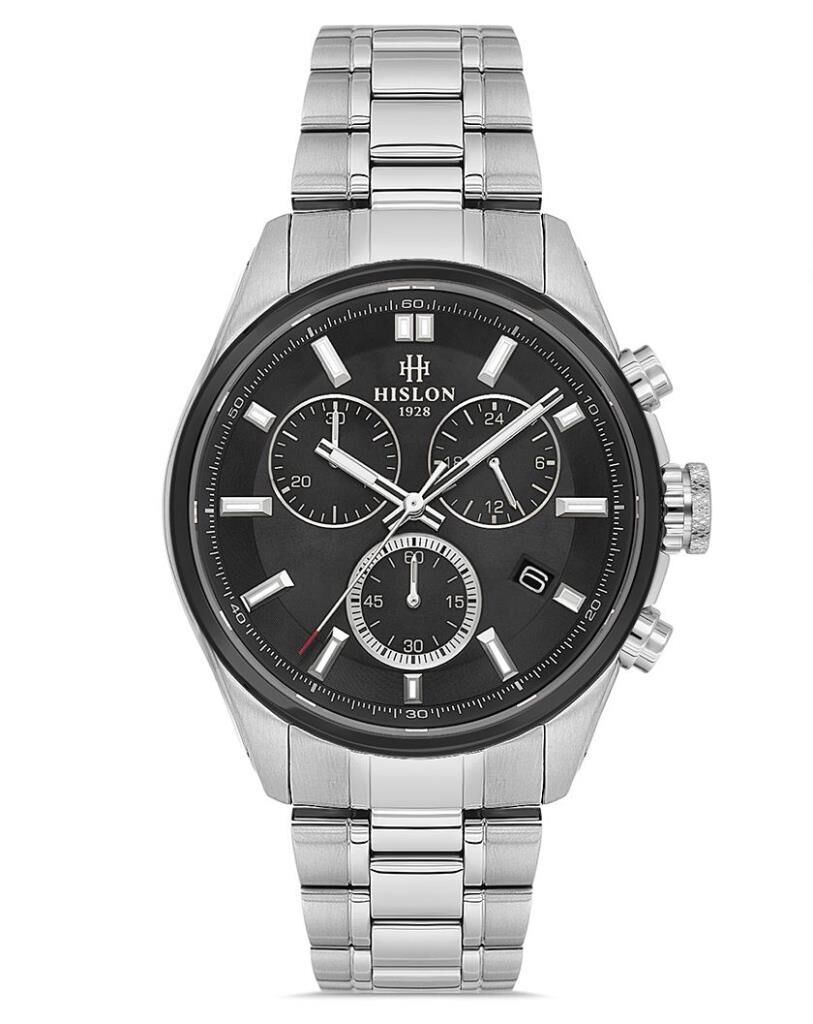 Hislon Masterwork MS207S-04SS Çizilmez Safir Cam Erkek Kol Saati