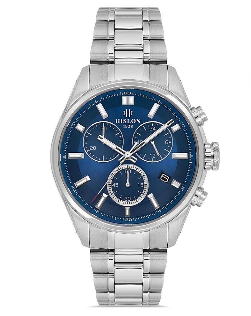 Hislon Masterwork MS207S-11SS Çizilmez Safir Cam Erkek Kol Saati