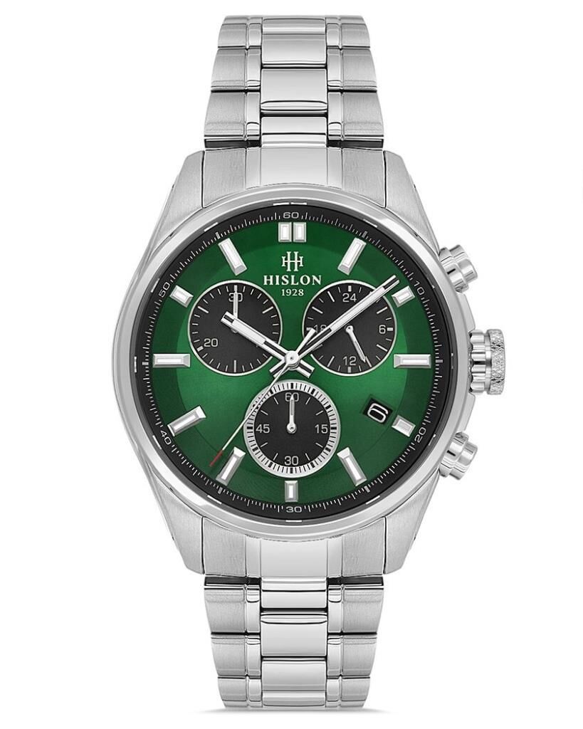 Hislon Masterwork MS207S-15SS Çizilmez Safir Cam Erkek Kol Saati