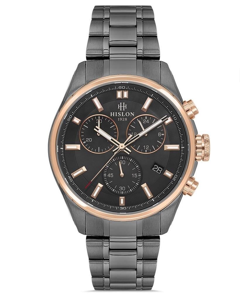 Hislon Masterwork MS207T-04SR Çizilmez Safir Cam Erkek Kol Saati
