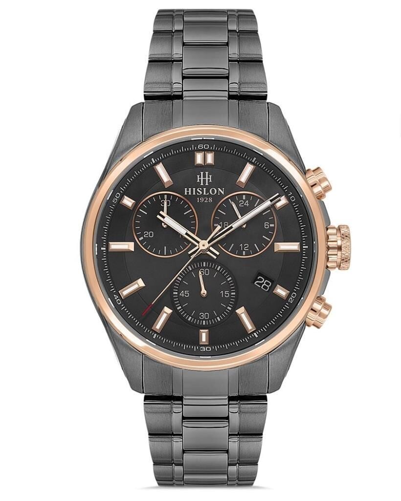 Hislon Masterwork MS207T-04SR Çizilmez Safir Cam Erkek Kol Saati
