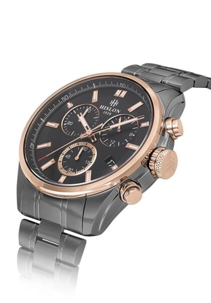 Hislon Masterwork MS207T-04SR Çizilmez Safir Cam Erkek Kol Saati
