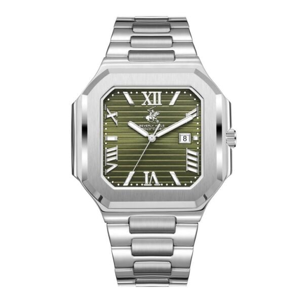 Beverly Hills Polo Club BP3845X.370 Seramik Safir Kaplamalı Paslanmaz Çelik 10 atm Erkek Kol Saati